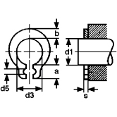 Colliers d'étranglement type GR a.ress. phosphaté