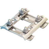 Pièce de serrage Lindapter® FC zingué-bleu 