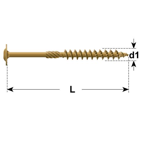 Vite per costruzioni in legno DYNAPLUS TX per este [SimilarCatItems.CatItem.ArtName2]