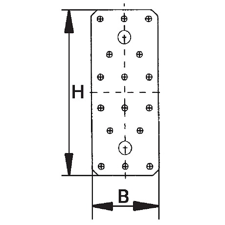 GH-Flachverbinder Stahl vz