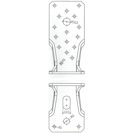 Connecteur équerre GH type KR/L acier zingué au fe