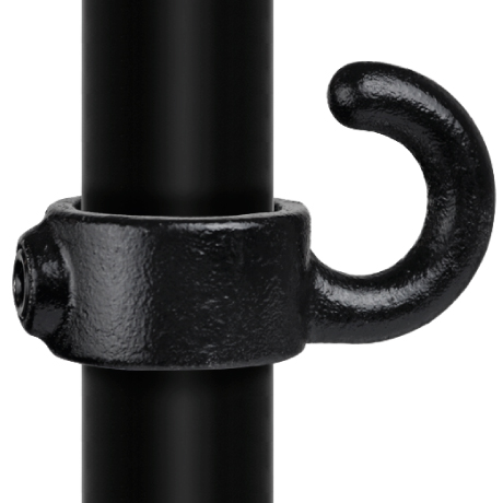 Raccord tube TYP 56 Oeillet double languette noir