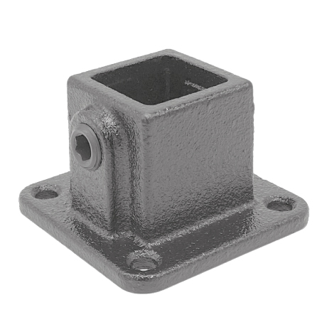 Raccord tube TYP11S-25 Plaque base ang. noir 25mm