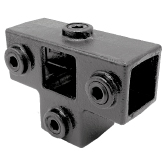 Raccord tube TYP 24S-25 T pour tube support noir 