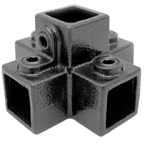 Rohrverbinder TYP 26S-25 Kreuzstück Stützrohr sw