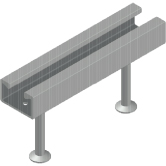 Rails d'ancrage W 50/30 ZF laminés à chaud 