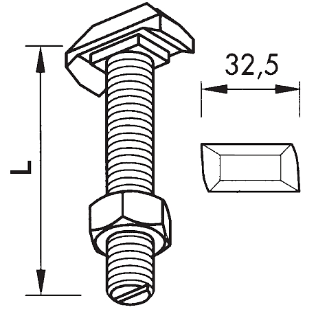 Bulloni con testa a martello 8.8 40/22 Dadi ZF [SimilarCatItems.CatItem.ArtName2]