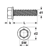 Sicherungsschrauben Verbus Ripp® sw W 158.12 