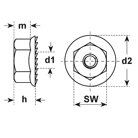Dadi di sicurezza Verbus Tensilok® acc ZB W 196.1 [SimilarCatItems.CatItem.ArtName2]