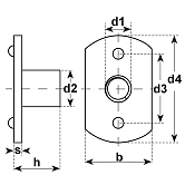 Dadi a saldare INOX A2 