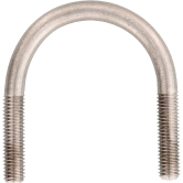 Staffa rotonda in acciaio INOX A4 DIN 3570 