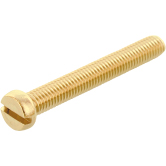 Vis tête cylindrique fendue laiton nickelé DIN 84 