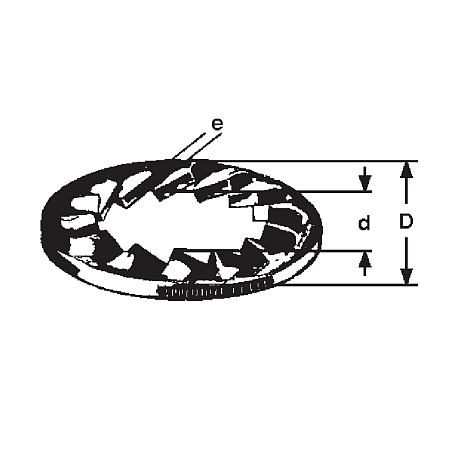 Ranelle dentate INOX A2 DIN 6798 J [SimilarCatItems.CatItem.ArtName2]