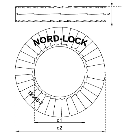 Keilsicherungsscheiben Nord-Lock® INOX A4 DIN25201 [NewItems.CatItem.ArtName2]