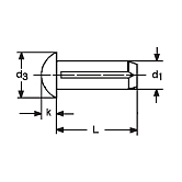 Chiodi tondi semicircolari INOX A2 DIN 1476 