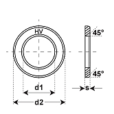 Ranelle HV acciaio C 45 pho EN 14399-6 