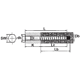 Viti per calcestruzzo Multi-Monti MMS-S V4A INOX 