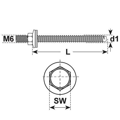Vis p. échafaudage EGA E-X BZ rondelle 16 mm inox [SimilarCatItems.CatItem.ArtName2]