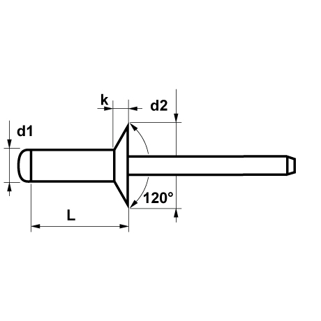 Rivetti a strappo FIXI Testa svasata Acc / Acc [SimilarCatItems.CatItem.ArtName2]