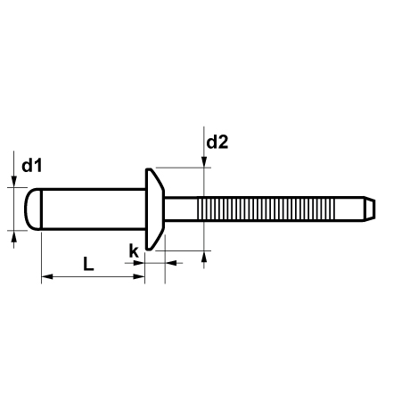 Rivetti a strappo FIXI Testa tonda  A4 / A4 [SimilarCatItems.CatItem.ArtName2]