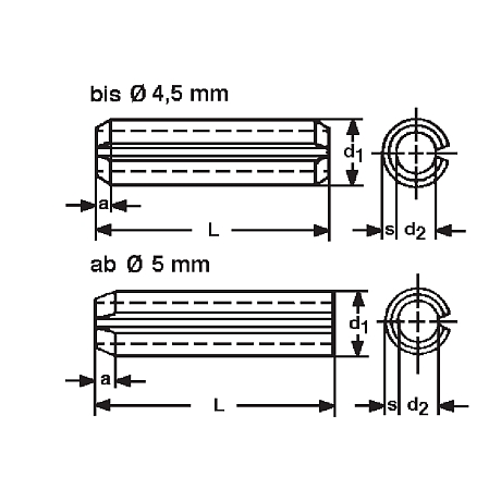 Manicotti di serraggio leggeri HV 422-560 ZN DIN 7 [LastViewedItems.CatItem.ArtName2]
