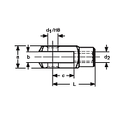 Teste a forcella in acciaio 9SMnPb28K ZB DIN 71752 