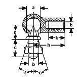 Giunti angolari AS in acc ZB oliato DIN 71802 4.6 