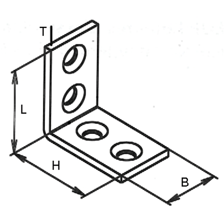 Supporto a sedia GH angolo isoscele acciaio ZB [SimilarCatItems.CatItem.ArtName2]