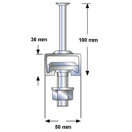 Ankerschienen W 50/30 INOX A4 warmgewalzt [SimilarCatItems.CatItem.ArtName2]