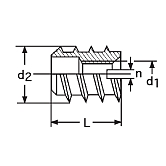 Bussole di inserimento RAMPA® A DIN 7965  grezzo 