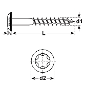 Fassadenschrauben INOX A2 