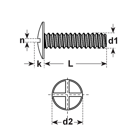 Bolloni a testa tonda per mobili acciaio ZB 4.8 [LastViewedItems.CatItem.ArtName2]