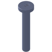 Kopfbolzendübel Stahl 37-3K blank 