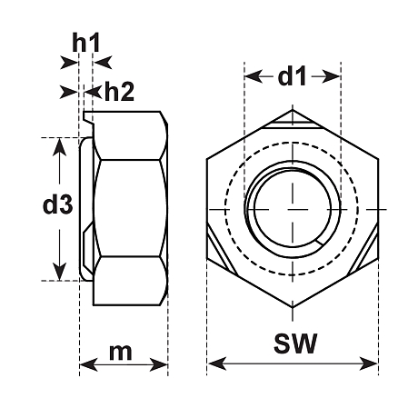 Écrous hexagonaux à souder acier clair DIN 929 [SimilarCatItems.CatItem.ArtName2]