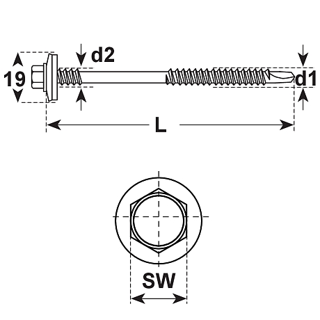 Viti autoperforanti Sandwich E-X BR RS HT BL1.5 A2 [SimilarCatItems.CatItem.ArtName2]