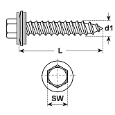 INOX-Sonderschrauben Holz E-XS A INOX A2 