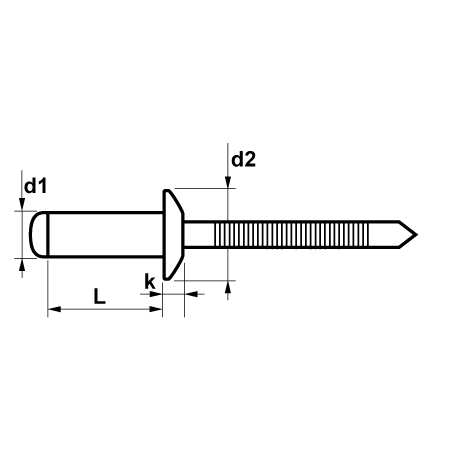 Rivetti a strappo FIXI Testa tonda  A2 /  A2 [SimilarCatItems.CatItem.ArtName2]