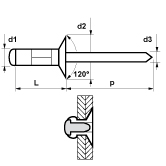 Rivetti a strappo MFX Multigrip 1004 SK allu/acc 