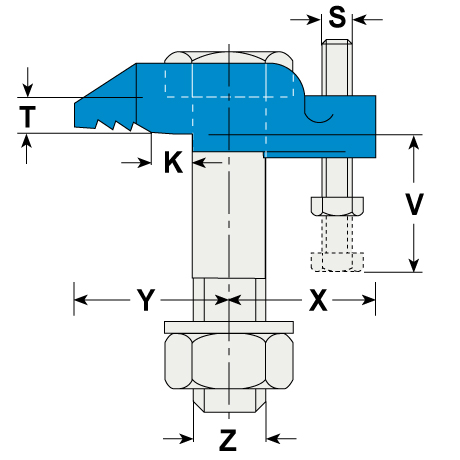 Eléments de fixation Lindapter® D 2 zaf [SimilarCatItems.CatItem.ArtName2]