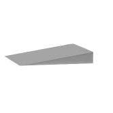 Cales plastique grises 30x45 mm 0-10 mm d'épaisseur 