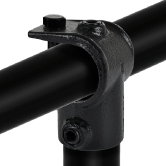 Rohrverbinder TYP 32 T-Stück offen schwarz 