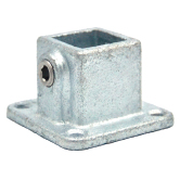 Rohrverbinder TYP 11S-25 Eckige Fussplatte 25mm 